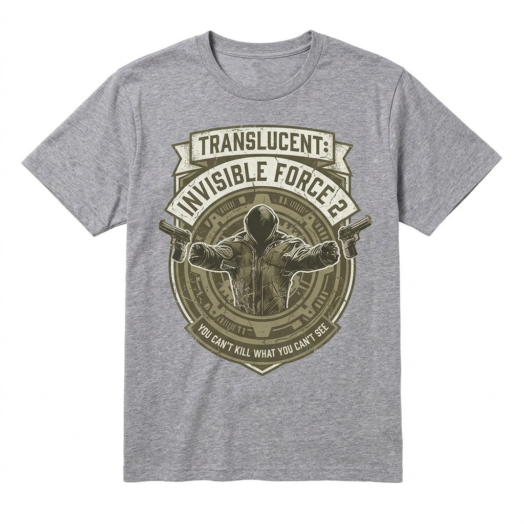 Translucent Invisible Force Superhero Movie Apparel Unisex TShirt