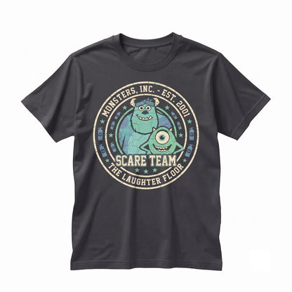 Vintage 2001 Character Cartoon Movie Apparel Retro One-Eyed Green Pal Furry Blue Best Friend Toddler Girl Door Graphic Unisex