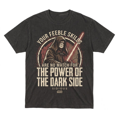 Vintage Emperor Palpatine Darth Sidious Graphic Apparel, Dark Side Sith Lord Sci-Fi Villain Retro Top Unisex TShirt
