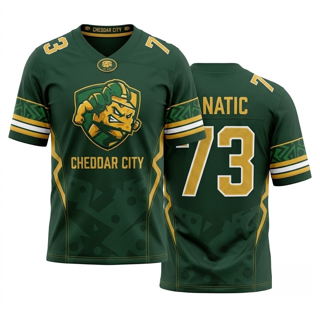 Custom Unisex Football Fan Jersey - Lightweight Stitched Mesh Athletic Game Day Shirt