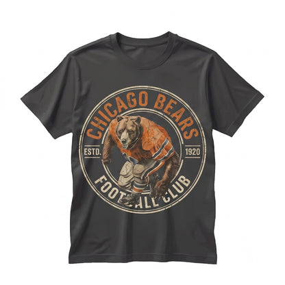 Retro 90s Chicago Football Game Day Graphic Vintage CHI Sports Fan Apparel Unisex TShirt