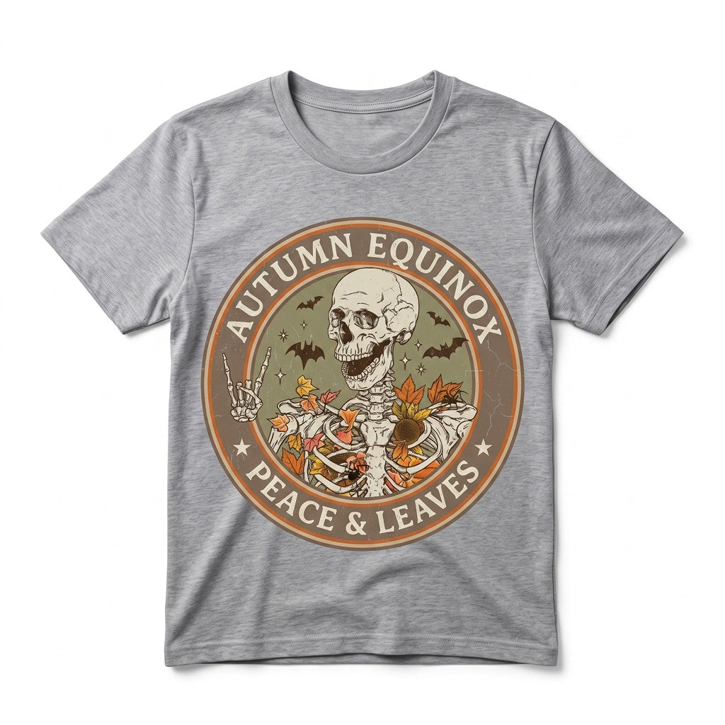 Autumn Skeleton Funny Bats Graphic Fall Season Aesthetic Sweatshirt Unisex TShirt