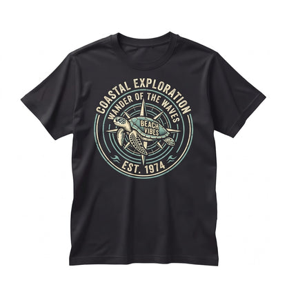 Beach Vibes Sea Turtle Summer Ocean Life Graphic Apparel Unisex TShirt