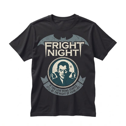 Vintage Vampire Horror Movie Graphic Halloween Retro Fright Night Unisex TShirt