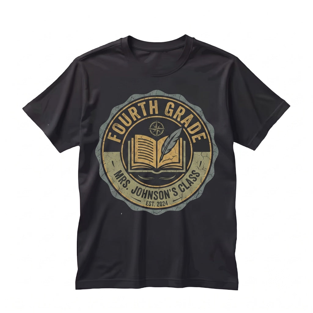 4th Grade Teacher Back to School Custom Appreciation Gift Unisex TShirt
