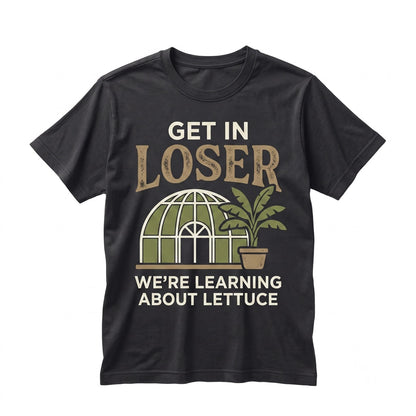 Vintage Theme Park Living With The Land Get In Loser Learning Lettuce Funny Florida Vacation Unisex TShirt