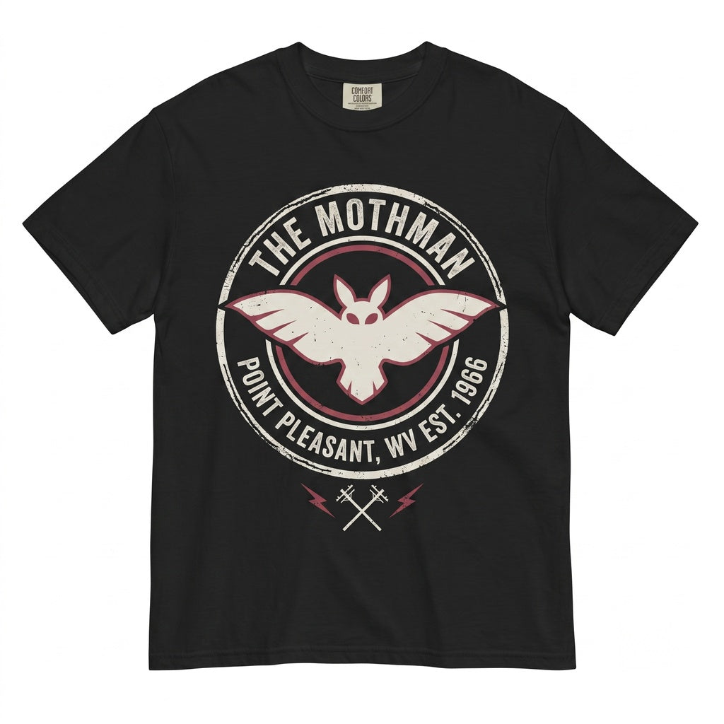 Mothman Cryptid Graphic Dark Fantasy Gothic Horror Monster Spooky Halloween Gift Unisex TShirt