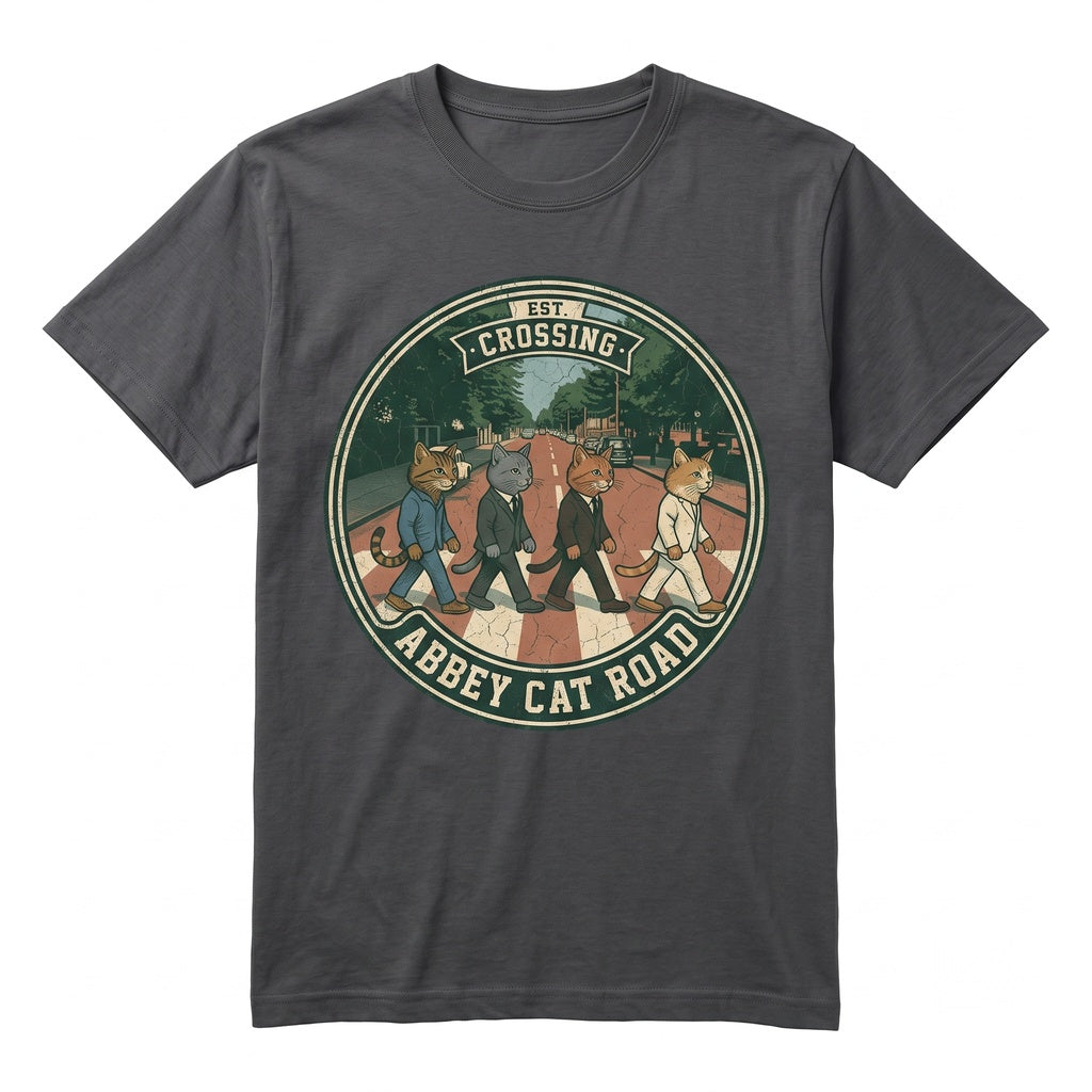 The Meowtles Vintage Retro Rock Band Graphic Cat Lover Music Gift Unisex TShirt