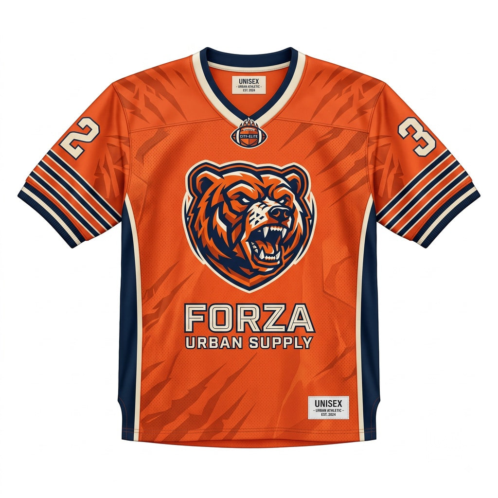 Unisex Dark Football Fan Jersey - Breathable Mesh Lightweight Game Day Athletic Top