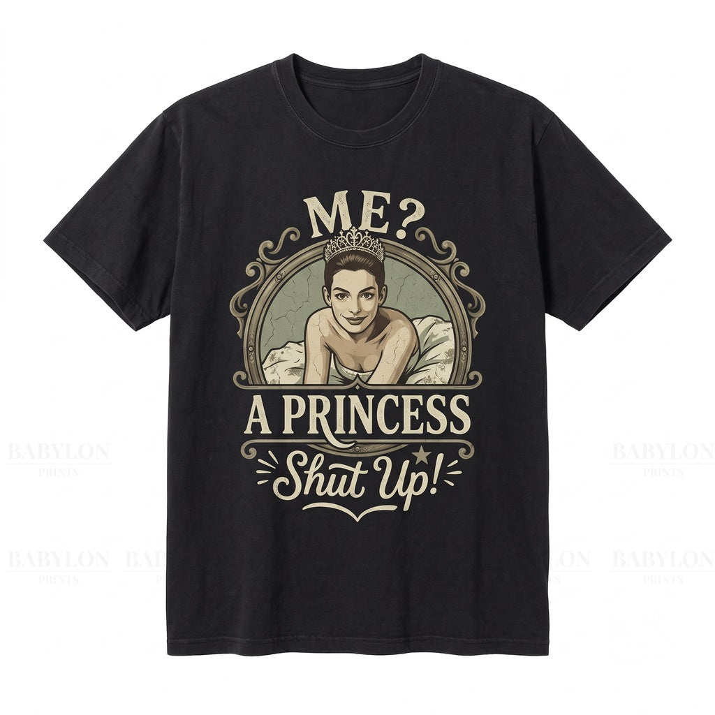 Vintage Anne Hathaway Genovia Royalty Graphic Mia Thermopolis Retro Top Unisex TShirt
