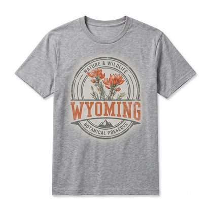Wyoming Indian Paintbrush Floral Crewneck Graphic Wildflower Botanical Vintage Apparel Unisex TShirt