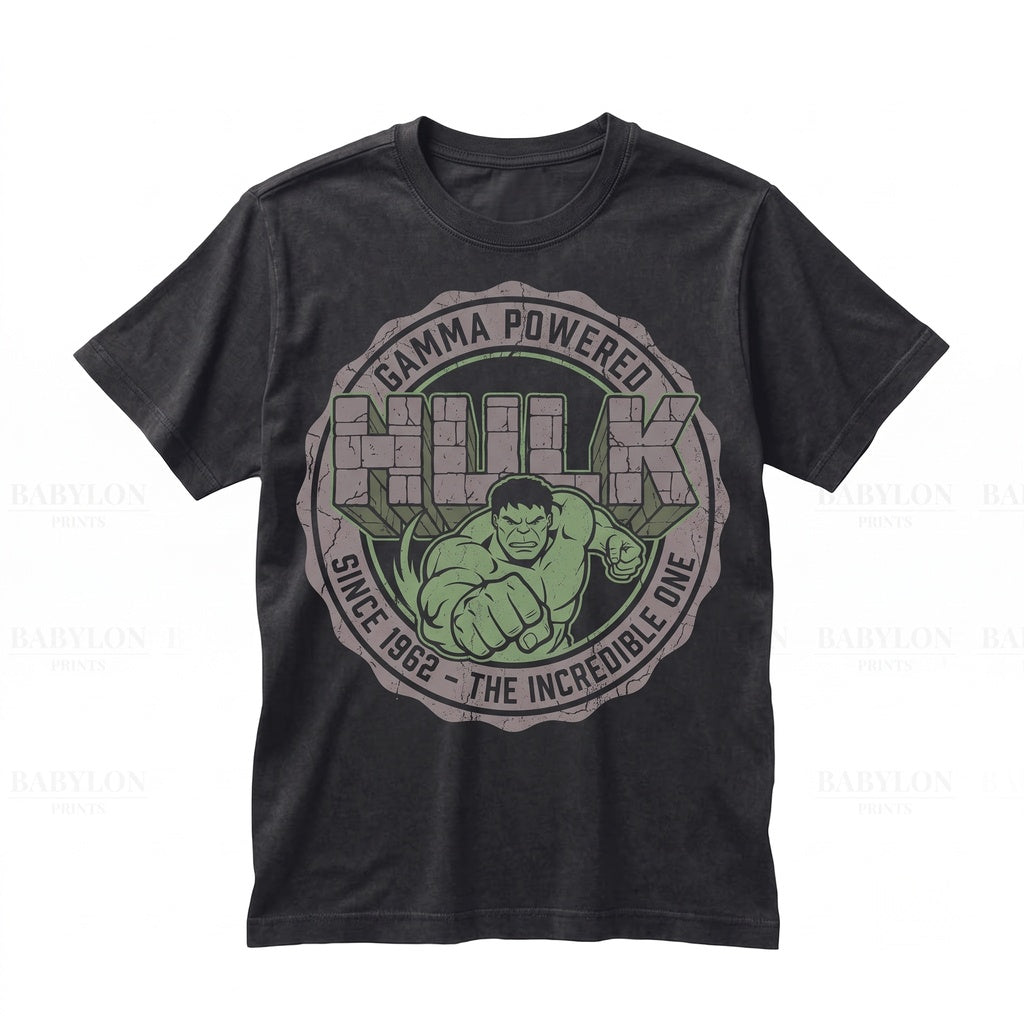 Vintage Hulk Superhero Comic Bruce Banner Graphic Fan Apparel Unisex TShirt