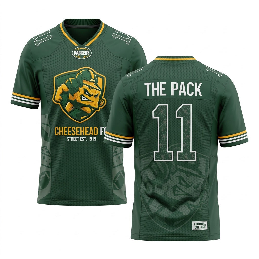 Unisex Stitched Mesh Football Game Day Fan Jersey - Breathable Lightweight Athletic Apparel