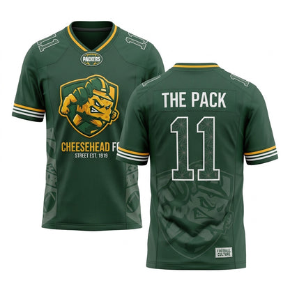 Unisex Stitched Mesh Football Game Day Fan Jersey - Breathable Lightweight Athletic Apparel