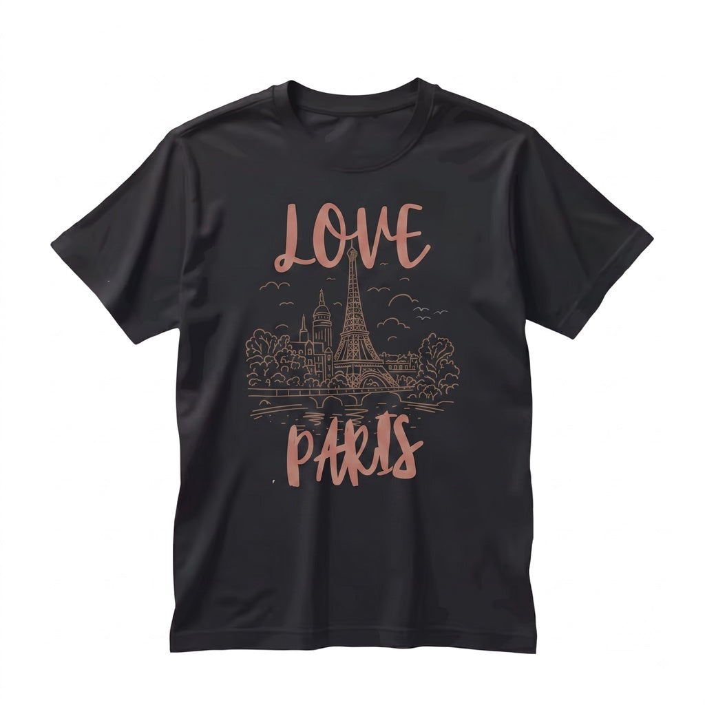 Amour Paris Eiffel Tower French Aesthetic Vintage Romantic Travel Graphic Gift Unisex TShirt