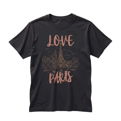 Amour Paris Eiffel Tower French Aesthetic Vintage Romantic Travel Graphic Gift Unisex TShirt