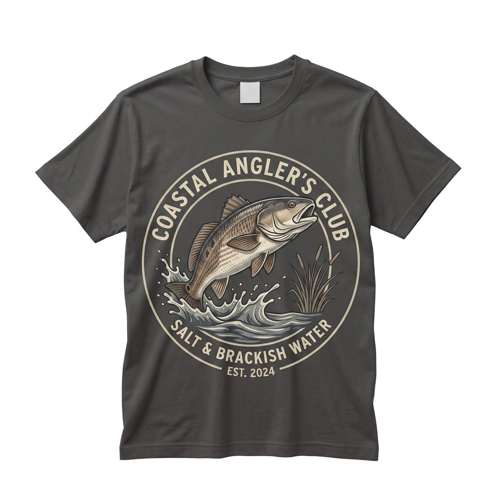 Vintage 90s Redfish Angler Graphic Artistic Saltwater Nature Fisherman Gift Unisex TShirt