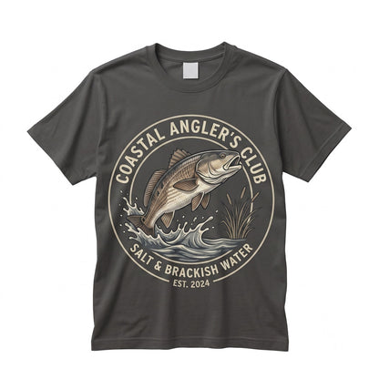 Vintage 90s Redfish Angler Graphic Artistic Saltwater Nature Fisherman Gift Unisex TShirt