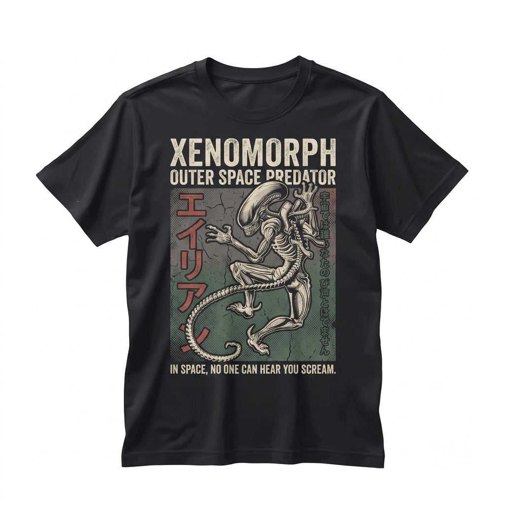 Vintage Retro Japanese Sci-Fi Extraterrestrial Monster Graphic Unisex TShirt