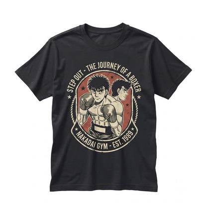 Vintage 90s Manga Graphic Japanese Boxing GYM Otaku Sport Lovers Clothes Unisex TShirt
