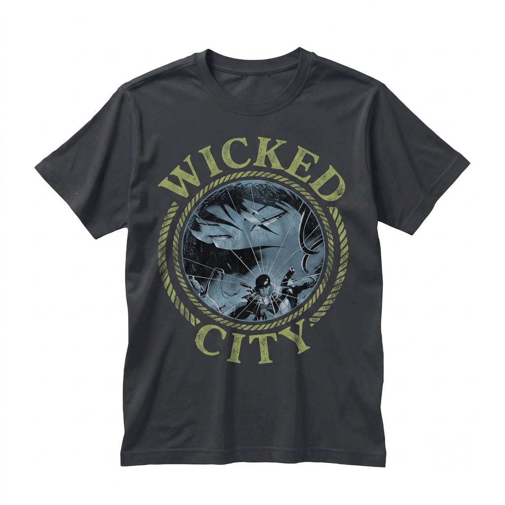 Wicked City Vintage 1980s Japanese Manga Retro Graphic Top Unisex TShirt