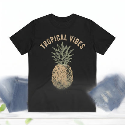 Pineapple Graphic Unisex Cotton Summer Apparel Beach Top TShirt