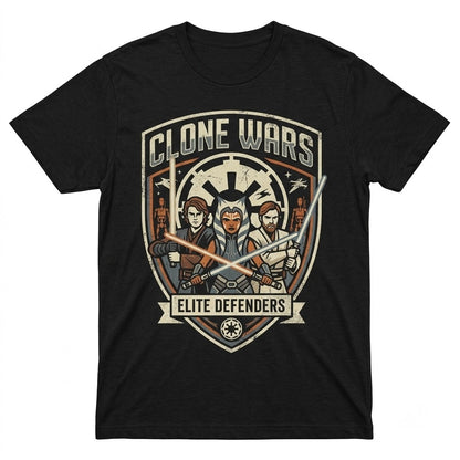 Ahsoka Anakin Obi-Wan Clone Wars Retro Jedi Theme Park Vacation Gift Unisex TShirt