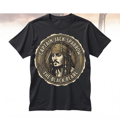 Vintage Oversized Captain Jack Pirate Theme Park Ride Graphic Fan Merch Caribbean Adventure Gift Unisex TShirt