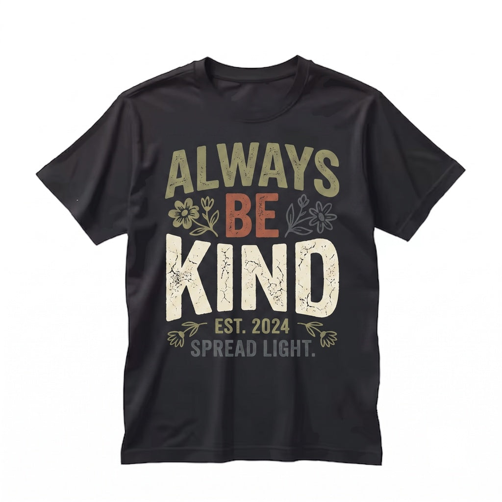 Always Be Kind Retro Women Preppy Motivational Inspirational Girl Positive Message Unisex TShirt