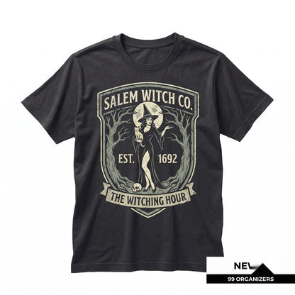 Full Moon Vintage Halloween Graphic Retro Spooky Fall Witchy Black Cat Gift Unisex TShirt