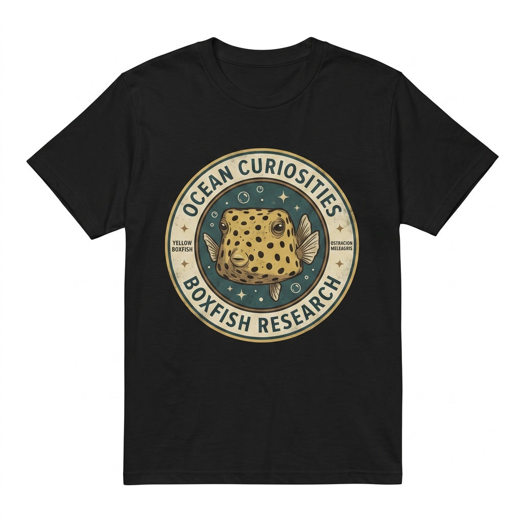 Retro Boxfish Hip Hop Graphic Vintage Ocean Animal Unisex TShirt