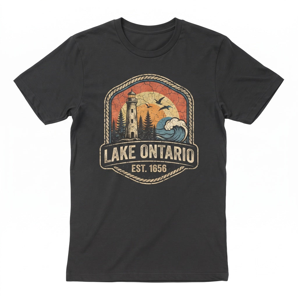 Vintage Lake Ontario Great Lakes Quiet Activism Canada Subtle Anti Trump Travel Mug Unisex TShirt