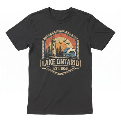 Vintage Lake Ontario Great Lakes Quiet Activism Canada Subtle Anti Trump Travel Mug Unisex TShirt