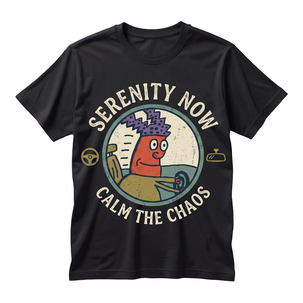 Serenity Now Sitcom Meme 90s TV Show Quote Funny Vintage Retro Graphic Top Unisex TShirt