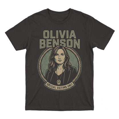 Olivia Benson Vintage Crime TV Drama Fan Graphic Gift For Men Women Unisex TShirt