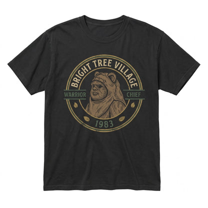 Vintage Retro Endor Forest Moon Ewok Sci-Fi Droids Graphic Print Unisex TShirt