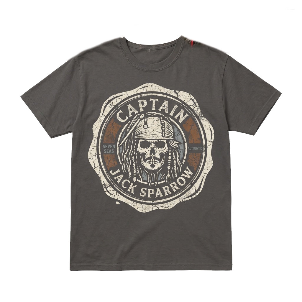 Vintage Pirate Captain Caribbean Theme Park Ride Graphic Unisex TShirt