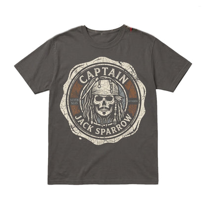Vintage Pirate Captain Caribbean Theme Park Ride Graphic Unisex TShirt