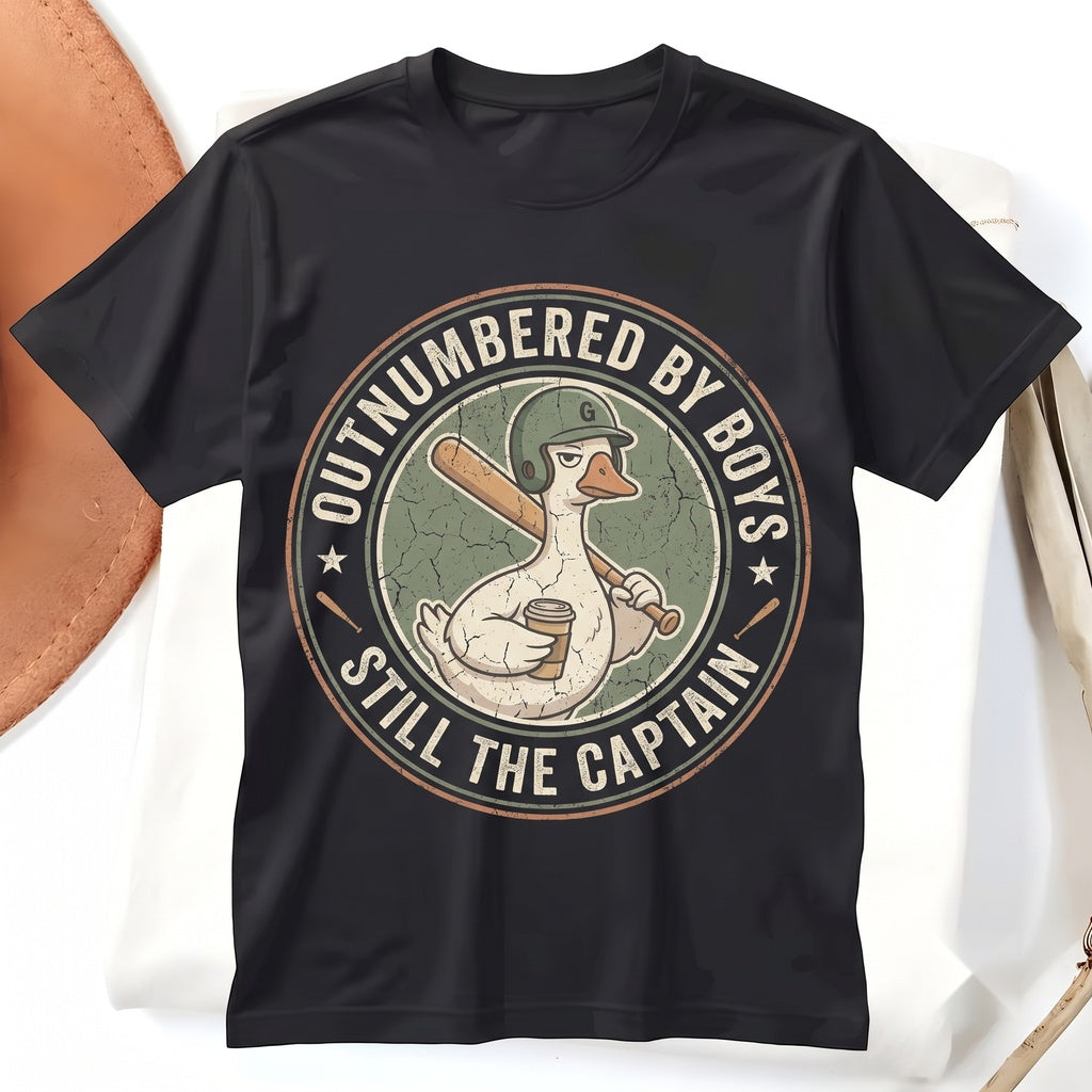 Funny Boy Mom Goose Outnumbered By Sons Graphic Baseball Mother’s Day Top Unisex TShirt
