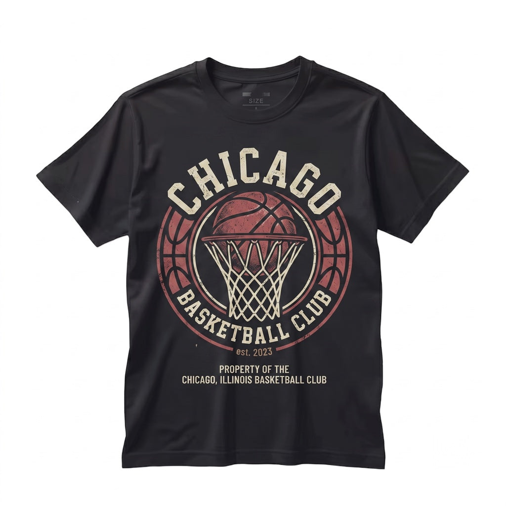 Vintage Retro Chicago Basketball Game Day Graphic Fan Apparel Unisex TShirt