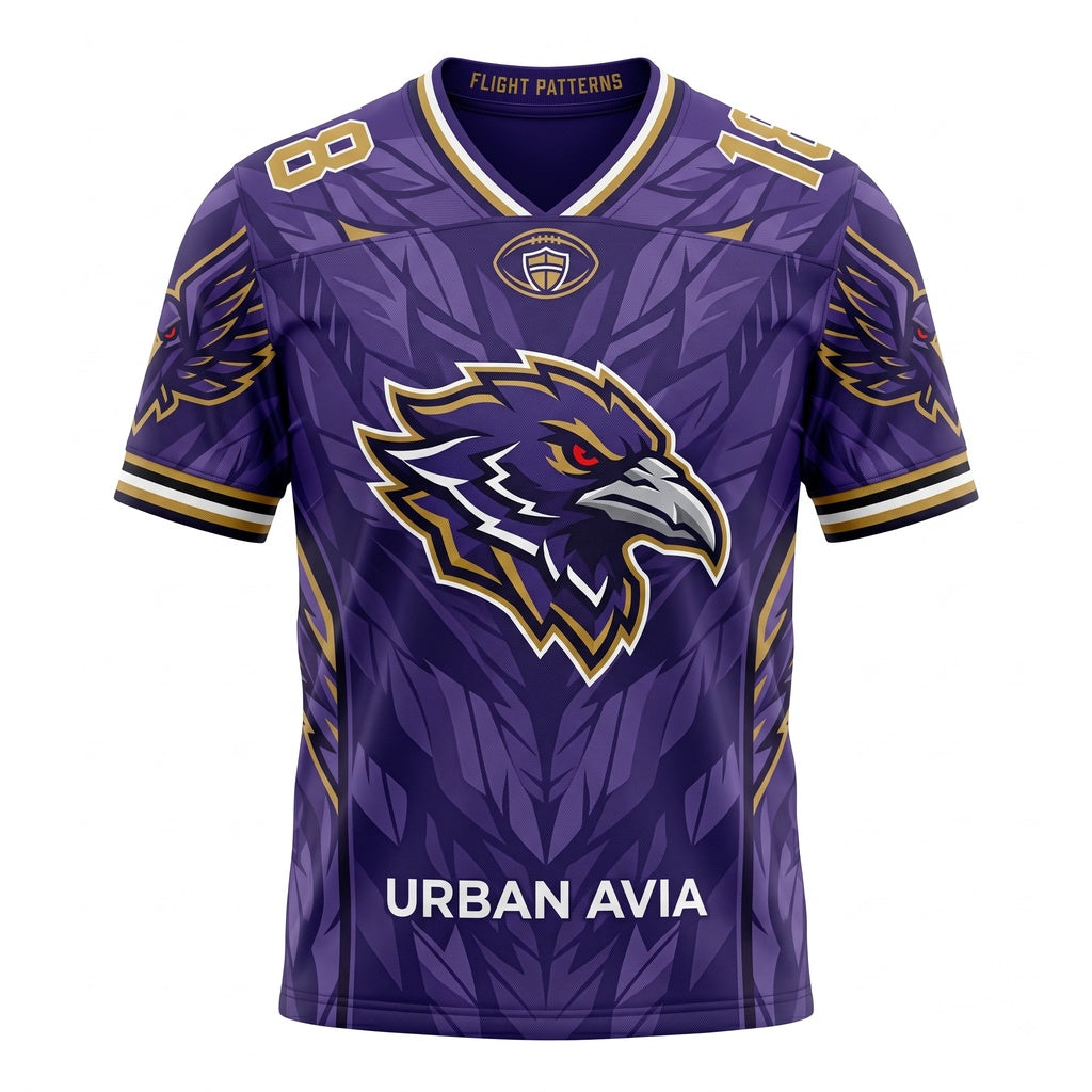 Unisex Stitched Football Fan Jersey - Breathable Mesh Lightweight Game Day Athletic Shirt