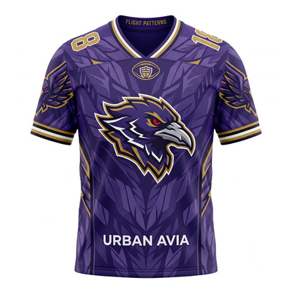 Unisex Stitched Football Fan Jersey - Breathable Mesh Lightweight Game Day Athletic Shirt