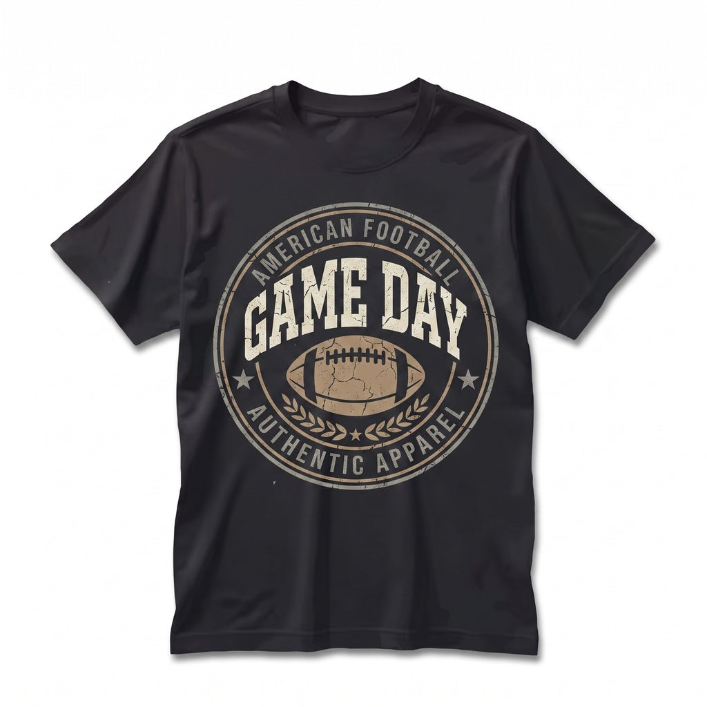 Game Day Checkered Football Sports Touchdown Tailgate Crew Neck Sweatshirt Unisex TShirt