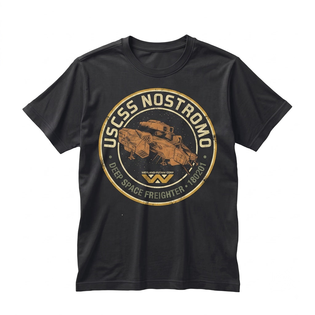 USCSS Nostromo Sci-Fi Spaceship Crew Retro Graphic Unisex TShirt