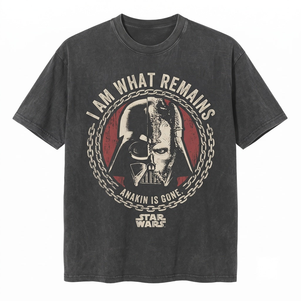 Oversized Retro Darth Vader Anakin Skywalker Galactic Empire Dark Side Vintage Graphic Unisex TShirt