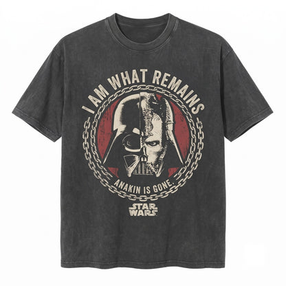 Oversized Retro Darth Vader Anakin Skywalker Galactic Empire Dark Side Vintage Graphic Unisex TShirt