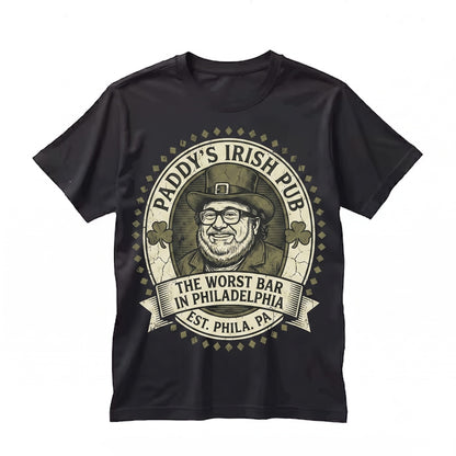Paddys Irish Pub Funny Leprechaun Graphic Bar Apparel Top Unisex TShirt