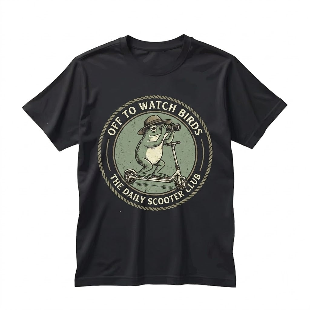 Funny Frog Birdwatching Graphic Nature Enthusiast Avian Lover Gift Unisex TShirt