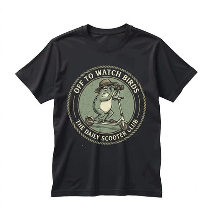 Funny Frog Birdwatching Graphic Nature Enthusiast Avian Lover Gift Unisex TShirt