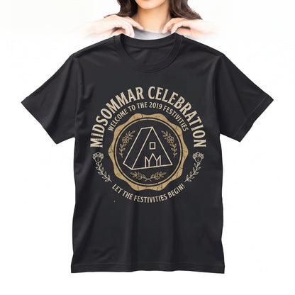 Retro Midsummer Swedish Folk Festival Graphic Funny Modern Horror Unisex TShirt